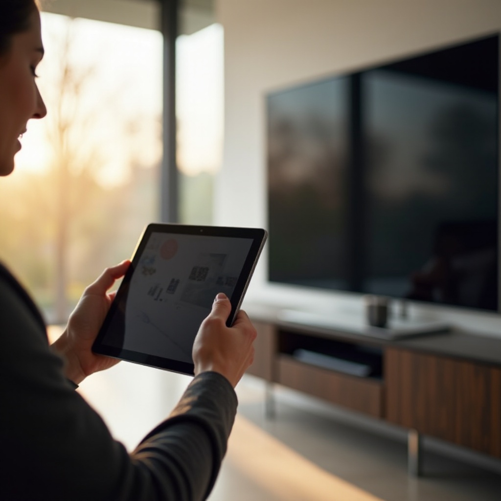 Hoe een tablet naar een tv te spiegelen