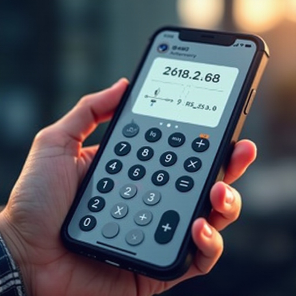 wetenschappelijke rekenmachine op iPhone