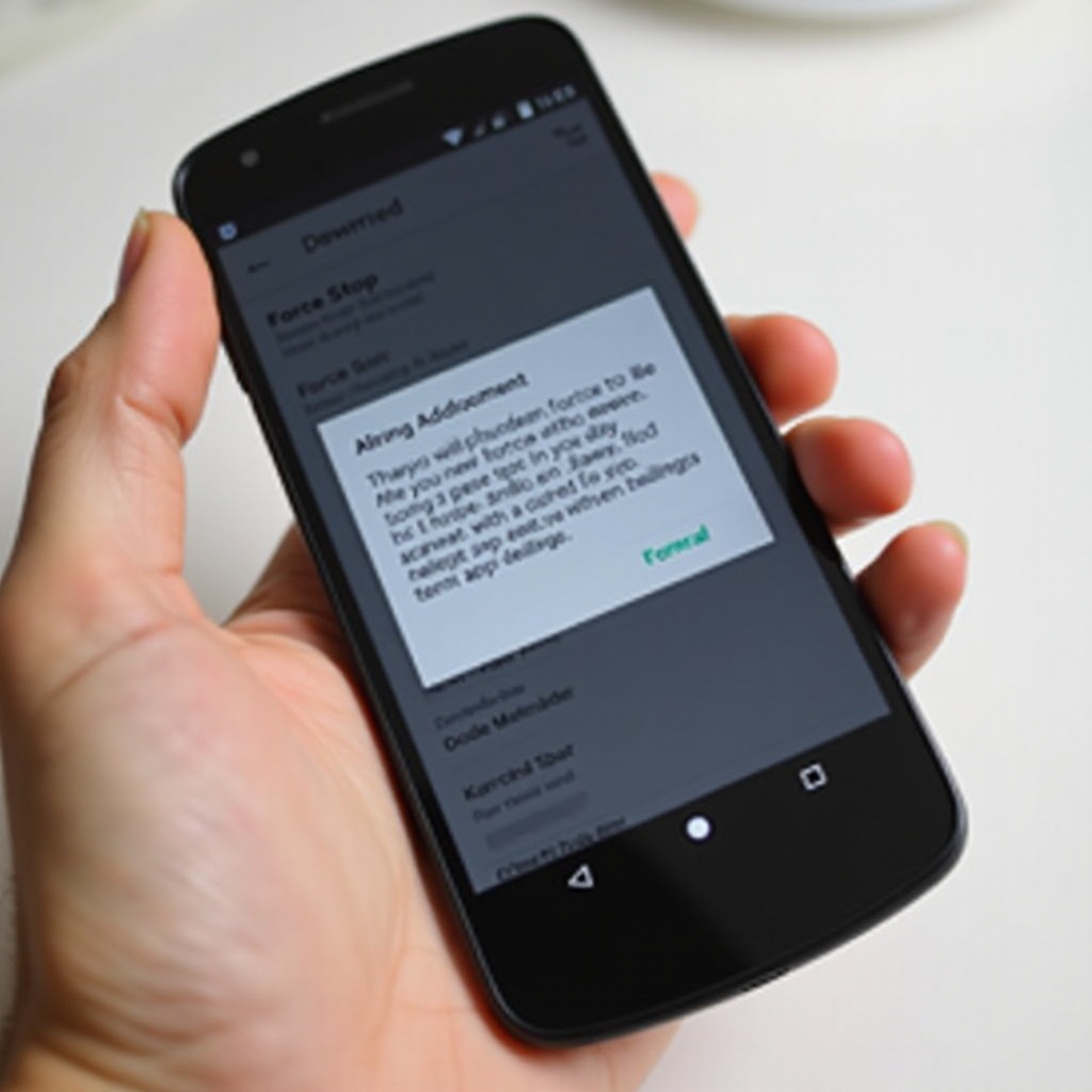 Android'de zorla durdurma nedir
