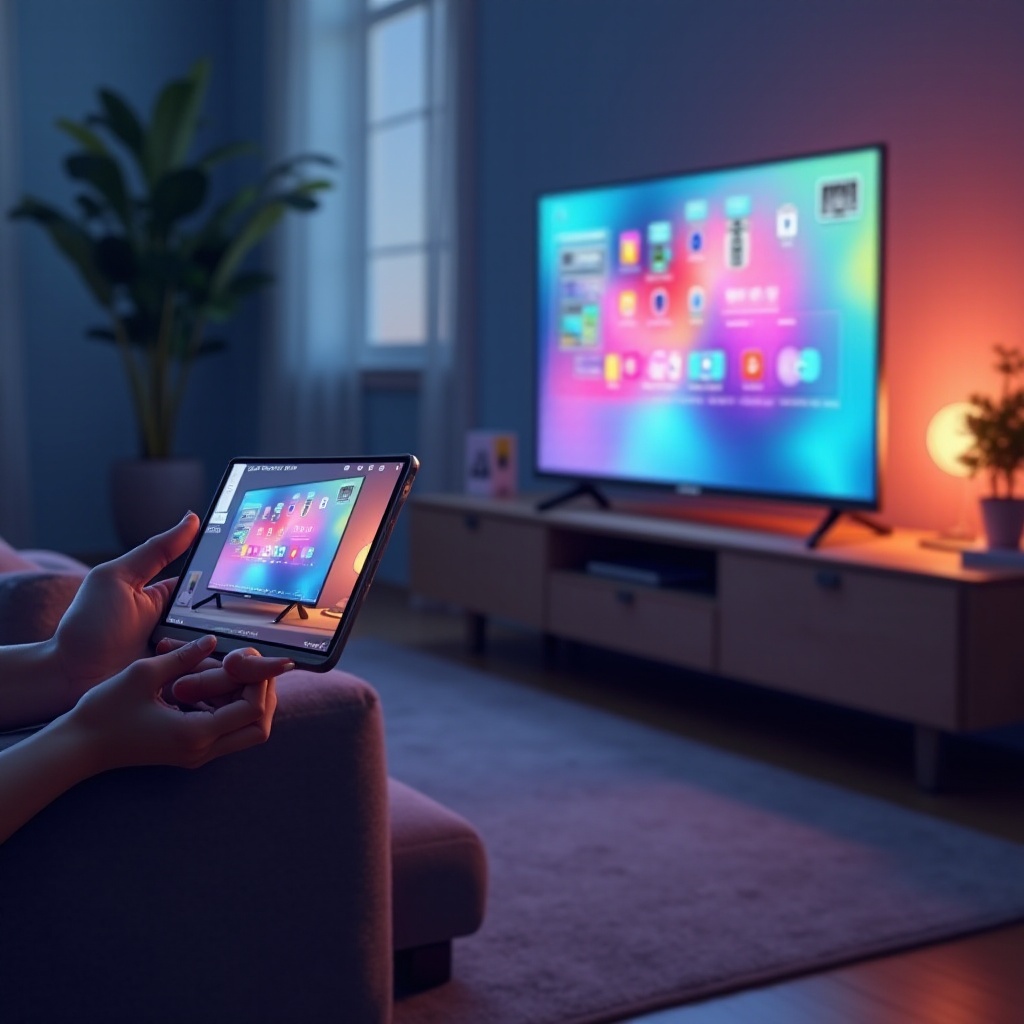 Hoe een tablet naar een tv te spiegelen