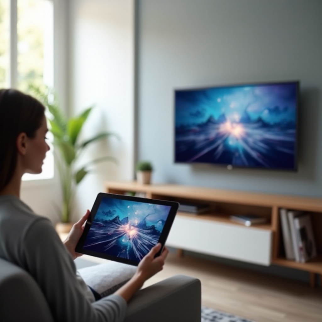 Cách phản chiếu máy tính bảng lên TV