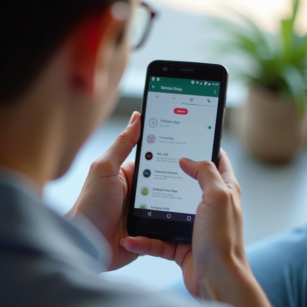 buộc dừng ứng dụng trên Android là gì