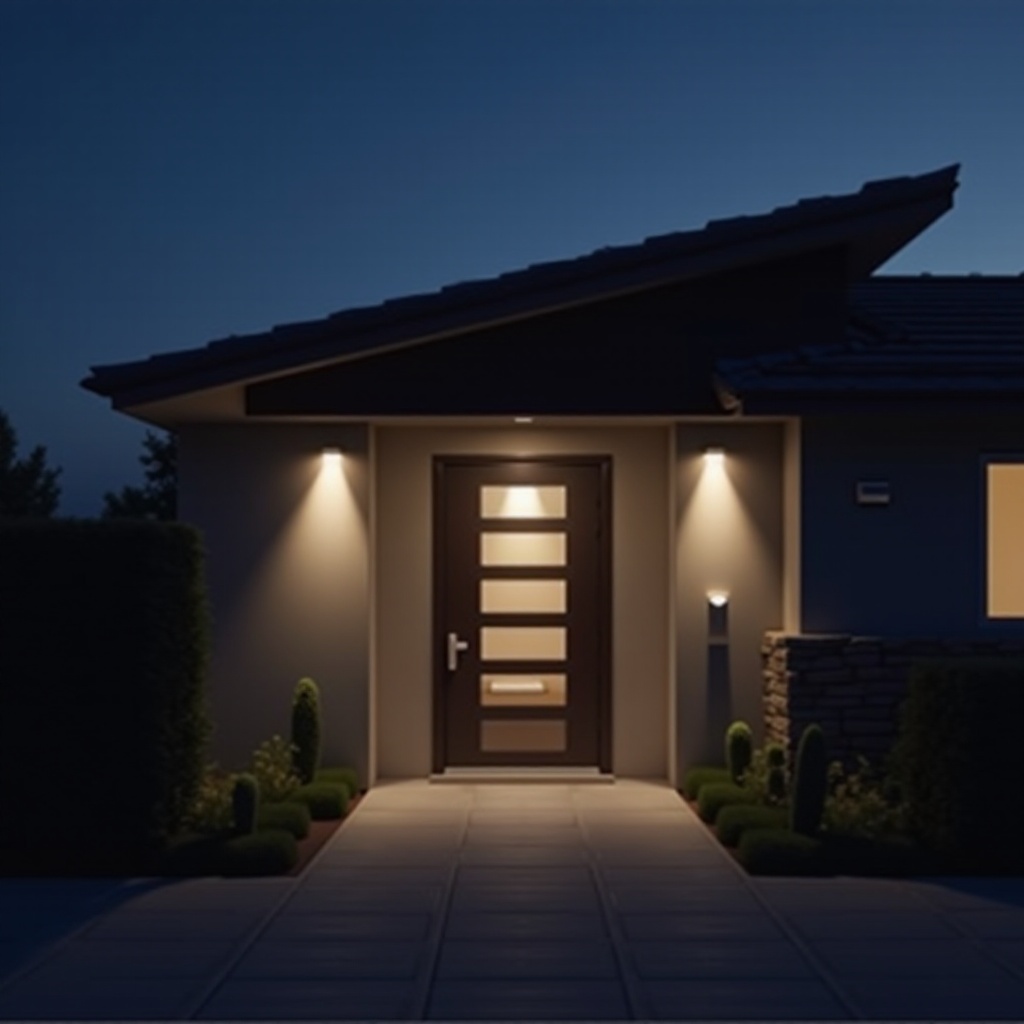 hareket sensörlü ve kameralı güvenlik lambası