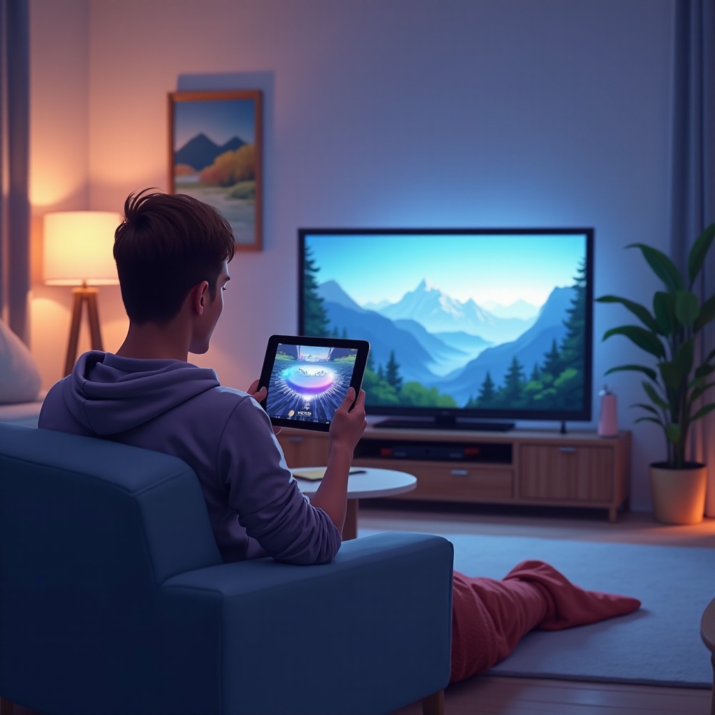 Bir tableti TV'ye yansıtma